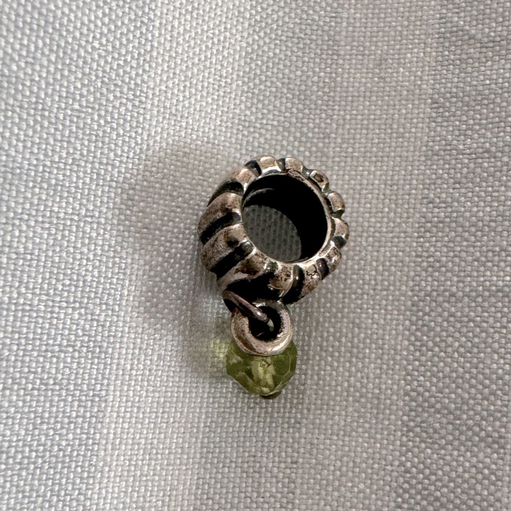 Pandora peridot dangle spacer
